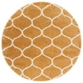 thumbnail image 3 of SAFAVIEH Hudson Arline Plush Geometric Shag Area Rug, Gold/Ivory, 5'1" x 7'6", 3 of 7