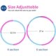 thumbnail image 3 of Aro de ejercicio para niños, anillos Hoola desmontables y de tamaño ajustable, aro de entrenamiento profesional para niños oso de fresa Juguete, 3 of 5