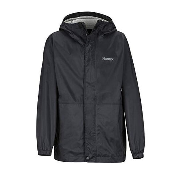 Marmot Kid's Precip Eco Jacket, Black, Small