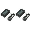 thumbnail image 1 of Refrigerator Temperature Meter, 2s Refresh Electronic Digital   Mini 2Pcs 1.5V Indoor Outdoor With Probe For Aquarium For Greenhouse, 1 of 8