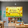 thumbnail image 6 of Sunflower Themed Happy Birthday Banner with Balloons Fairy Lights and Daisies Background Backdrop Party Decoration for Birthday Party Celebrations Photography Props and Home Decorations, 6 of 7