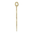 thumbnail image 2 of Finest Gold 14K Polished & Textured Solid Hamsa Pendant, 2 of 4