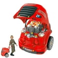 thumbnail image 2 of Qaba Mechanic Kids Truck Engine Toy Set, Car Service Play Set, Red, 2 of 10