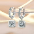 thumbnail image 5 of PPgejGEK Women Earrings Block-Shaped Fulling Cubic-Zirconia Earrings Fashion Shining Wonderful Graduation Gift up to 65% off, 5 of 7