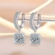 thumbnail image 5 of Pendientes para mujer, regalos para mujer, pendientes de circonita cúbica con forma de bloque, brillantes y modernos, regalo de graduación, pendientes de turquesa., 5 of 5