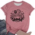 thumbnail image 1 of T-shirt Décontracté à Manches Courtes Imprimé Graphique pour Femmes Col Rond Confortable pour Usage Quotidien Tenues de Printemps Été avec Jeans T-Shirts pour Femmes, 1 of 3