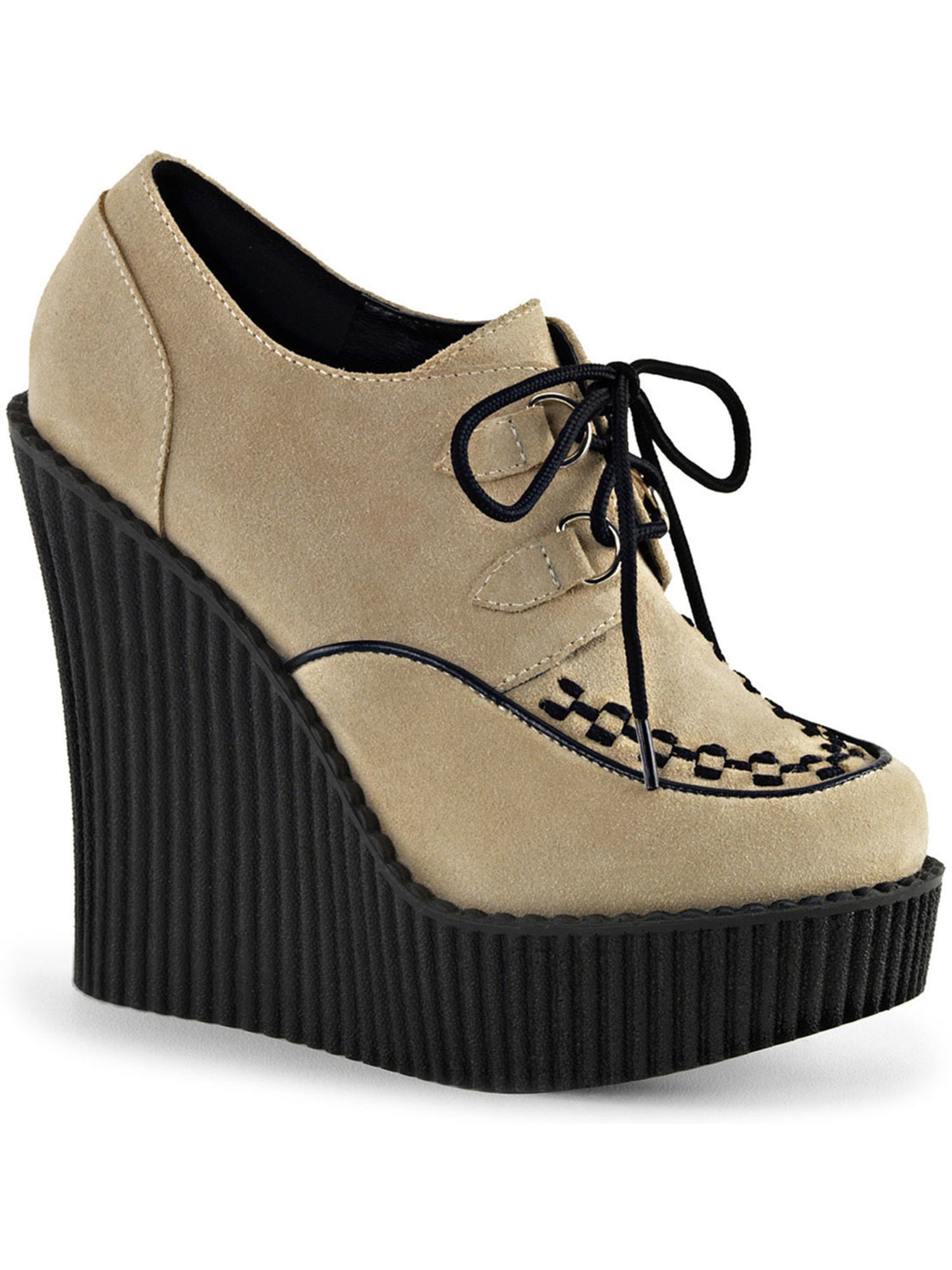 cream lace wedges