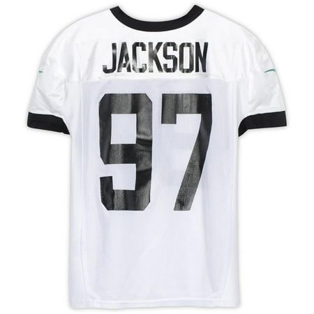 Malik Jackson Jacksonville Jaguars Practice-Used #97 White Jersey from the 2018 NFL Season - Size 54 - Fanatics Authentic