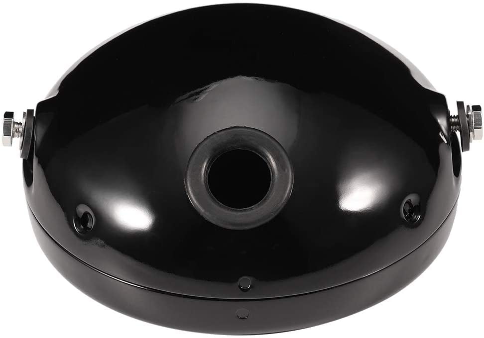 black KSTE 7 Inch Aluminum Motorcycle Modification LED Headlight Head Lamp Housing Cover 