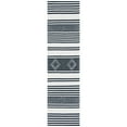 thumbnail image 3 of SAFAVIEH Striped Kilim Fergal Striped Area Rug, Black/Ivory, 9' x 12', 3 of 7