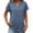 Blue_BC03, variant on Womens Summer Tops Short Sleeve Basic Casual V Neck T Shirts Trendy Lightweight 2026 Light Green 2XL