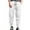White, variant on Sweat Pants for Mens Mens Casual Pants Men's Lace Up Solid Color Floral Foot Casual Pants