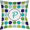 Thumbprintz Dots Monogram Green Decorative Pillows