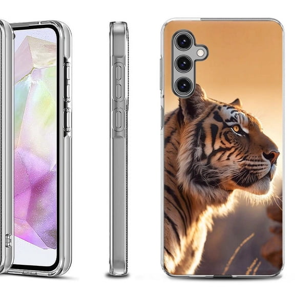 OneToughShield ® Shockproof Phone Case Compatible with Samsung Galaxy A35 5G - Tiger