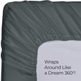 thumbnail image 5 of Utopia Bedding Twin Fitted Sheet - Bottom Sheet - Deep Pocket - Soft Microfiber - Shrinkage and Fade Resistant - Easy Care -1 Fitted Sheet Only Grey, 5 of 8