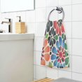 thumbnail image 3 of Yayeee 100% Cotton Hand Towels for Bathroom 16" x 28" Soft Absorbent Kitchen Towel, Dark Floral, 3 of 7