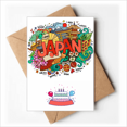 thumbnail image 1 of I Love Japan Asia Culture Colorful Happy Birthday Greeting Cards Envelopes Blank, 1 of 3