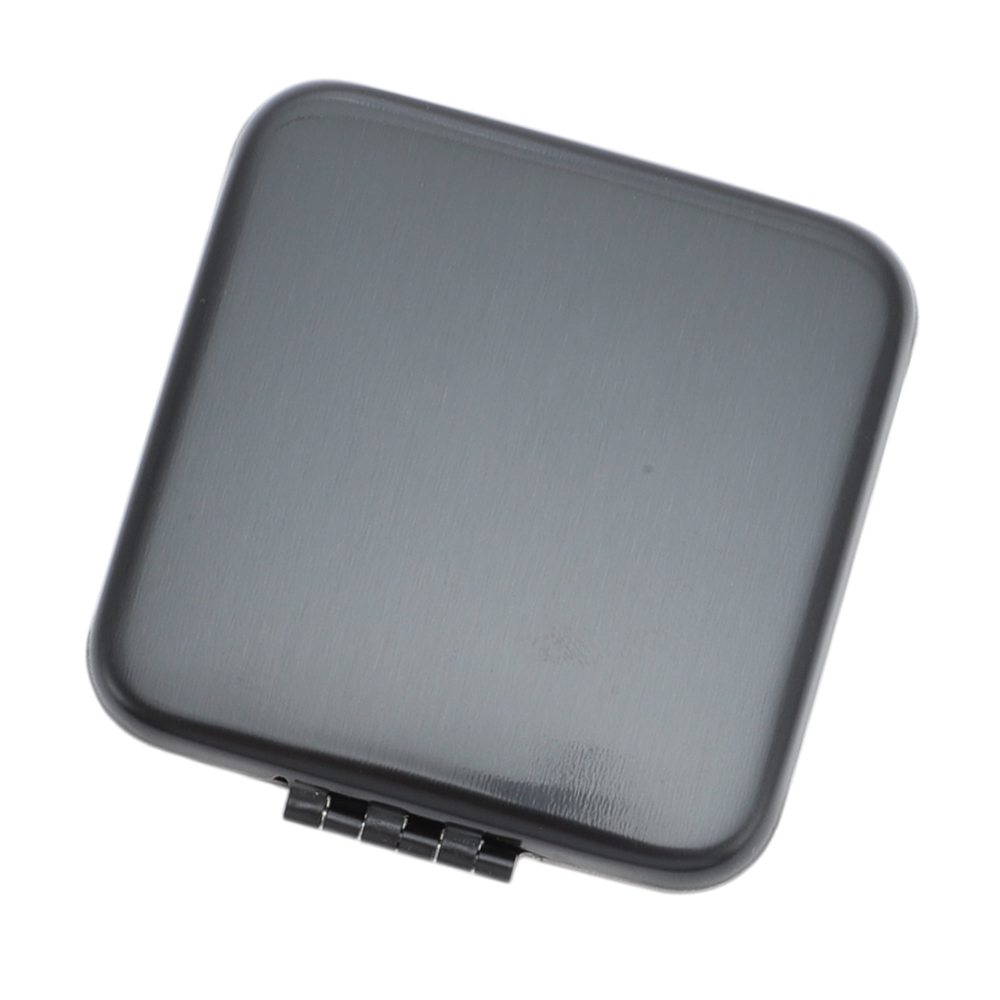 Unique Bargains 1 Pc Women Square Folding Makeup Mirror for Travel Vacation Black