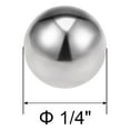 thumbnail image 2 of Uxcell Billes de Roulement Pouces 440C Acier Inoxydable G25 Billes de Précision 1/4 Pouces, 2 of 5