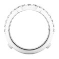 thumbnail image 3 of Dazzlingrock Collection 1.00 Carat (ctw) Round Lab Grown White Diamond Ladies Wedding Band Guard Ring 1 CT, 925 Sterling Silver, Size 7, 3 of 6
