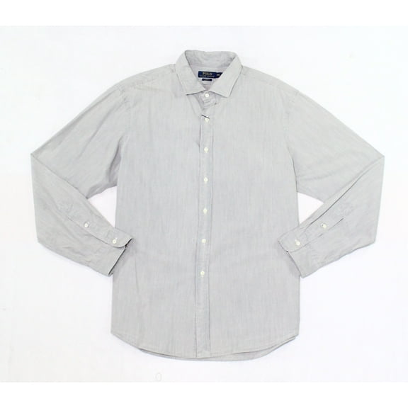 NEW Gray Mens Size 2XL Slim-Fit Button Down Shirt