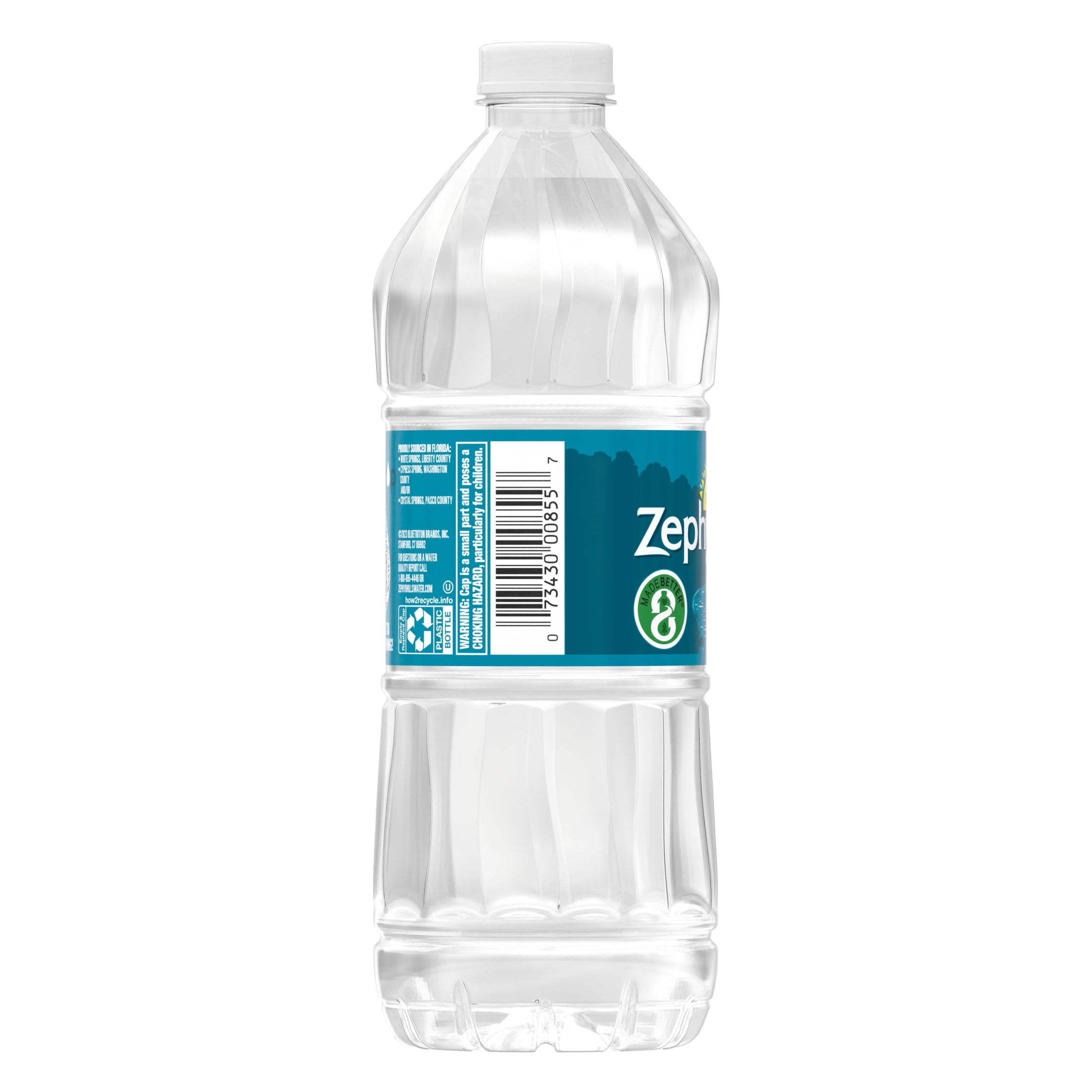 Zephyrhills Florida Spring Water, 20 Fl Oz, Single Plastic Bottle