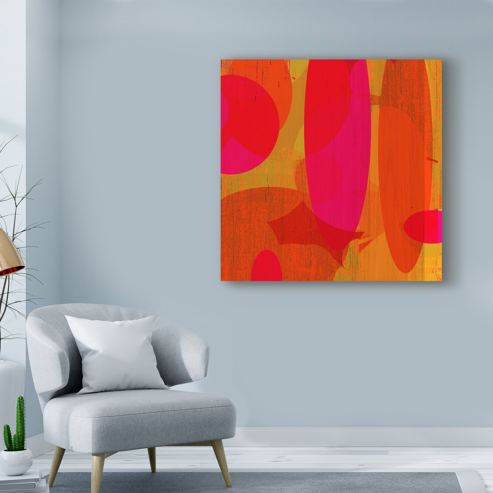 Trademark Fine Art 'Warm Ellipses II' Canvas Art by Ricki Mountain