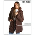 thumbnail image 6 of Steve Madden Women’s Winter Jacket – Insulated Weather Resistant Quilted Mid-Length Puffer Parka Coat (S-3X), 6 of 7