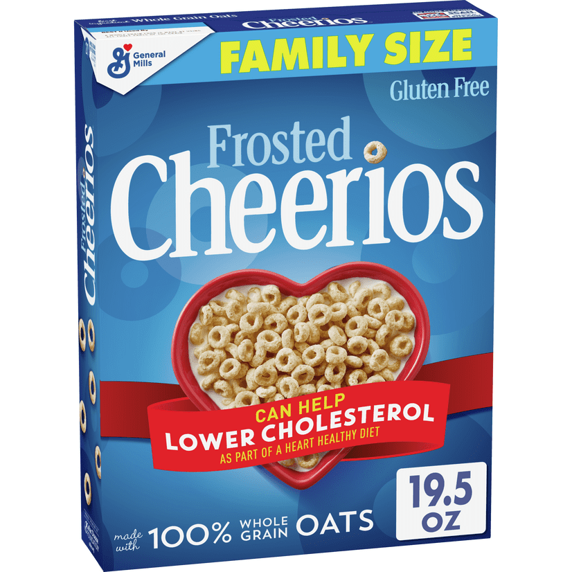 Frosted Cheerios Breakfast Cereal with Oats, Gluten Free, 19.5 oz