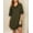 Army Green, variant on Women's Nightgown Cotton Sleep Shirt V Neck Short Sleeve Loose Comfy Pajama Sleepwear