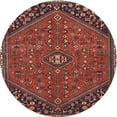 thumbnail image 1 of Ahgly Company Machine Washable Indoor Round Traditional Rust Pink Area Rugs, 4' Round, 1 of 7
