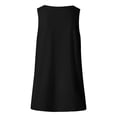 thumbnail image 5 of Fshinging Basic Cute Women Tank Top Summer Sleeveless V Neck Heart Graphic Beach Tunic Blouses&Shirts Black S, 5 of 5