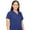 Galaxy Blue, variant on MED COUTURE Women V-Neck Shirttail Top, Color: Pewter, Size: 2XL (7459-PWTR-2XL)