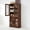 Brown, variant on Buildhom 67" Tall Pantry Cabinet with Glass Doors & Adjustable Shelves, Freestanding Wood Storage Cupboard for Dining Room, Pantry, Brown
