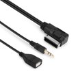 thumbnail image 3 of Car Music Ami Mmi Interfaz Usb 3,5Mm Macho Aux In Cable Adaptador Para Vw Audi Q5 Q7 A3 A4L A5 A1 1,5 M/5 Pies Advancent VI006335-00, 3 of 5