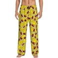 thumbnail image 2 of Kdxio Duck with Star Sunglasses Print Men's Sleep Pajama Pant Lounge Pants with Pockets, 2 of 8