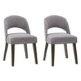 thumbnail image 3 of CorLiving Tiffany 5-Piece Espresso and Gray Dining Table Set for 4 – Mid-Century Modern Set, Compact Kitchen & Dining Room Table with Chairs, Ideal Small Dining Table Set for 4, 3 of 8