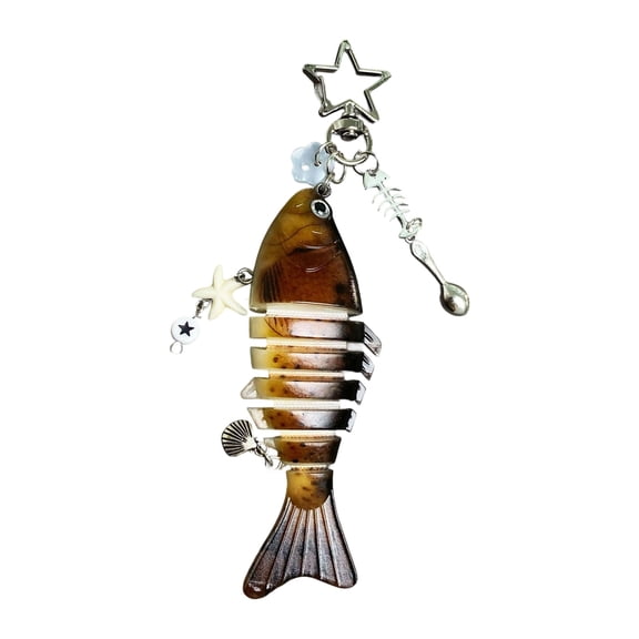 Realistic Moving Fish Lure Keychain Key Holder Decoration For Angling Hobbyists Multidirectional Key Holder Accessory