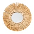 thumbnail image 2 of Espejo de paja tejido grande 40cm Espejo colgante de pared Espejo colgante natural Decoración tejida Decoración de pared Boho para decoraciones de Espejo completo Baoblaze espejo de pared, 2 of 8