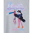 thumbnail image 2 of Barbie T-Shirt Gris à Manches Courtes pour Filles, 2 of 7