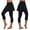 Black, variant on AOOCHASLIY Fall Clearance Pants Women's Casual Durable Skirt Leggings Tennis Pants Sports Fitness Cropped Culottes