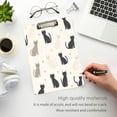 thumbnail image 3 of FORMRS Acrylic Clipboard with Low Profile Clip Standard A4 Letter Size, 12.5" x 9", Black Cute Cats, 3 of 8