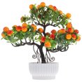 thumbnail image 1 of Planta en maceta falsa de escritorio, decoración de plantas para el hogar, árbol frutal Artificial decorativo HOMEMAXS MX16262553, 1 of 5