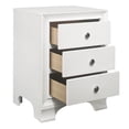 thumbnail image 4 of Pemberly Row 3-Drawers Transitional Wood Nightstand in White, 4 of 7