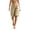 Khaki, variant on RYRJJ Bermuda Shorts for Women Knee Length Casual Wide Leg Drawstring Hiking Work Summer Cargo Shorts with Pockets(Army Green,L)