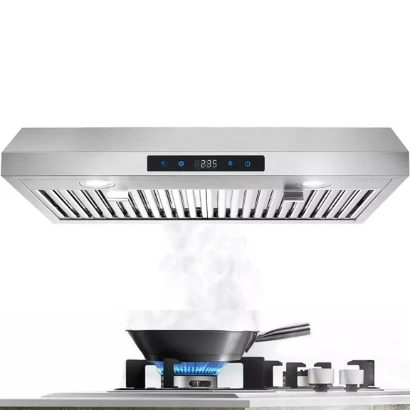 Range Hood 30 Inch Under Cabinet,Ductless Range Hoods with Touch Control,3-Venting Kitchen hood,Stainless Steel Vent Hood,Under Cabinet Range Hood 30 inch,Hood Vents for Kitchen 3 Speeds