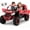 Red, variant on Xuanlur 24V Ride on Toys for Big Kids, 2 Seater Electric Car w/Parents Remote Control, 4 Wheel Suspension, Max 8MPH, Slow Start, 2X200W Motors, Bluetooth, Music, LED, Ride on UTV for Ages 3-6, Blue