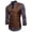 Coffee, variant on Men Double Breasted Suit Vest Fashion Groom Tuxedo Waistcoat Business Casual V-Neck Cotton Dress Vest for Prom Party Wedding Dark Gray