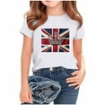 thumbnail image 2 of MKOSPLRT Patriotic Shirts for Boys Girls 2-13 Years Short Sleeve British Flag Shirts Crew Neck Union Jack Tee Shirts Gifts for Kids, 2 of 4