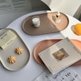 thumbnail image 2 of PP Oval Tray Cake Dessert Utensil Tray Ins Korean Dumpling Plate Jewelry Storage Plate Restaurant Insulation Pad Fruit Plate, 2 of 8